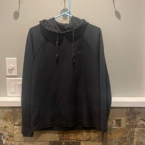 Men’s size small, charcoal gray, Vans, pulled over.